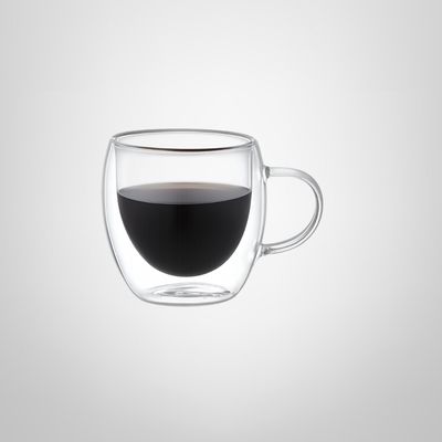 Taza de Vidrio Doble Pared 80ml