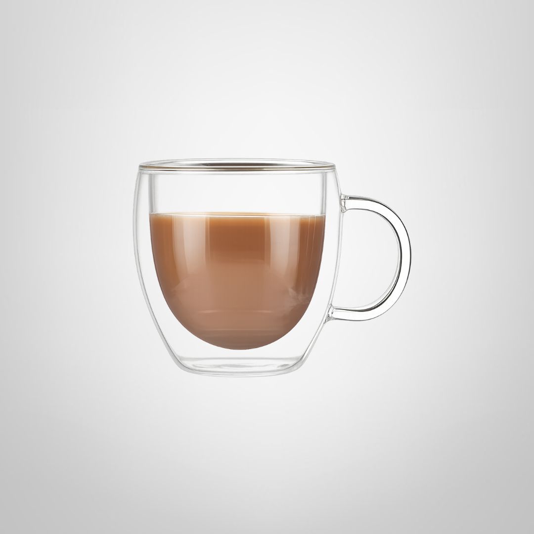 Taza de Vidrio Doble Pared 150ml