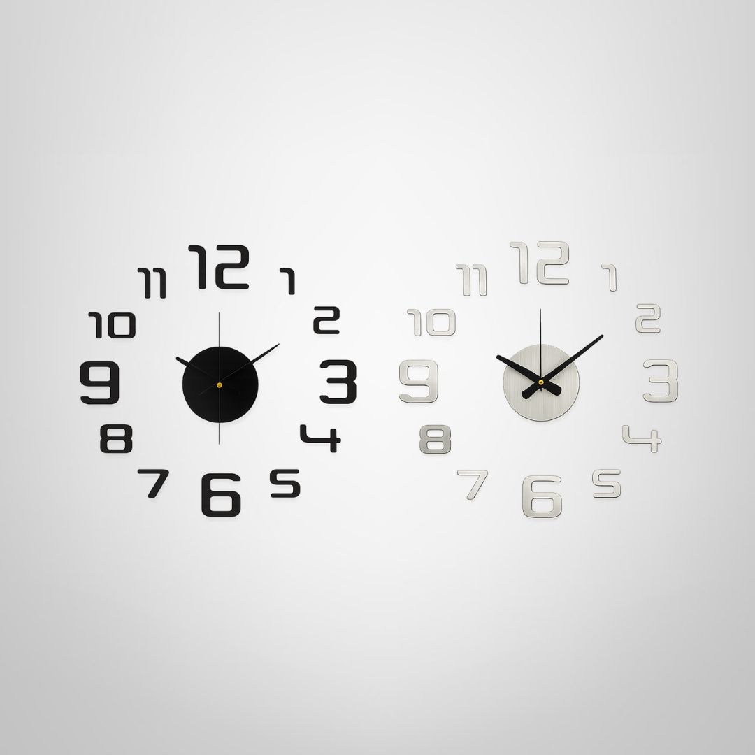 Reloj con Pegatina para Pared de 35cm