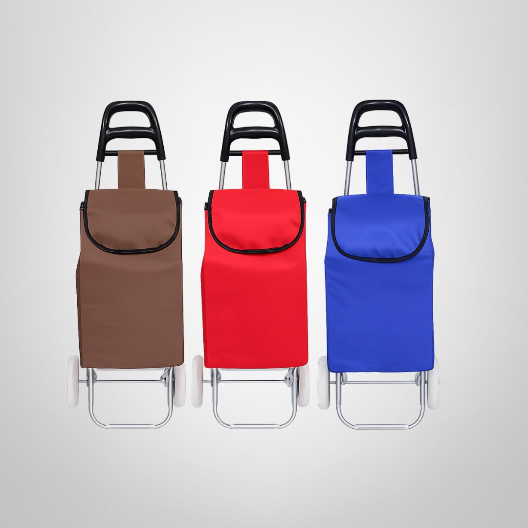 Carrito de Compras con Ruedas en 3 Colores Surtidos