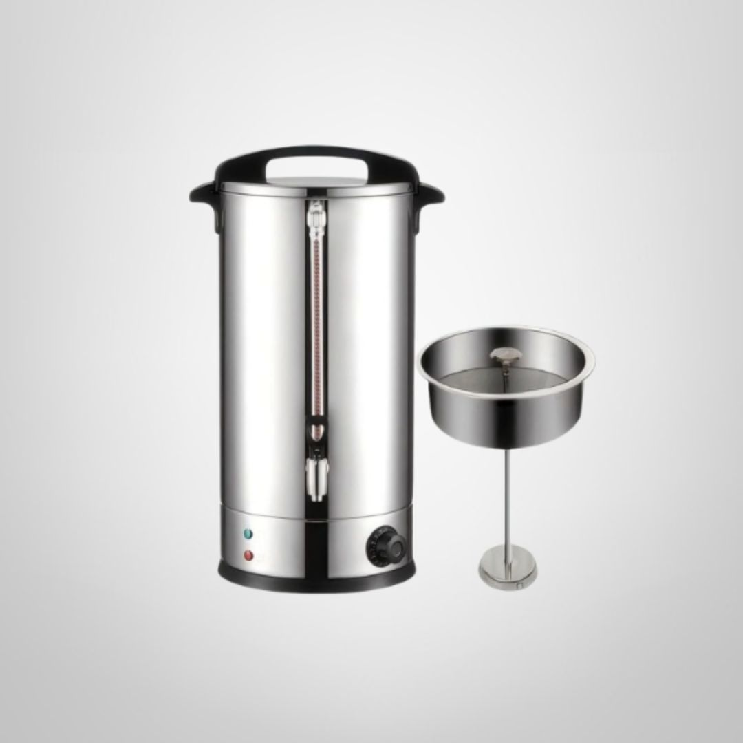 Cafetera Eléctrica 10,5/7 Litros  de Acero Inoxidable