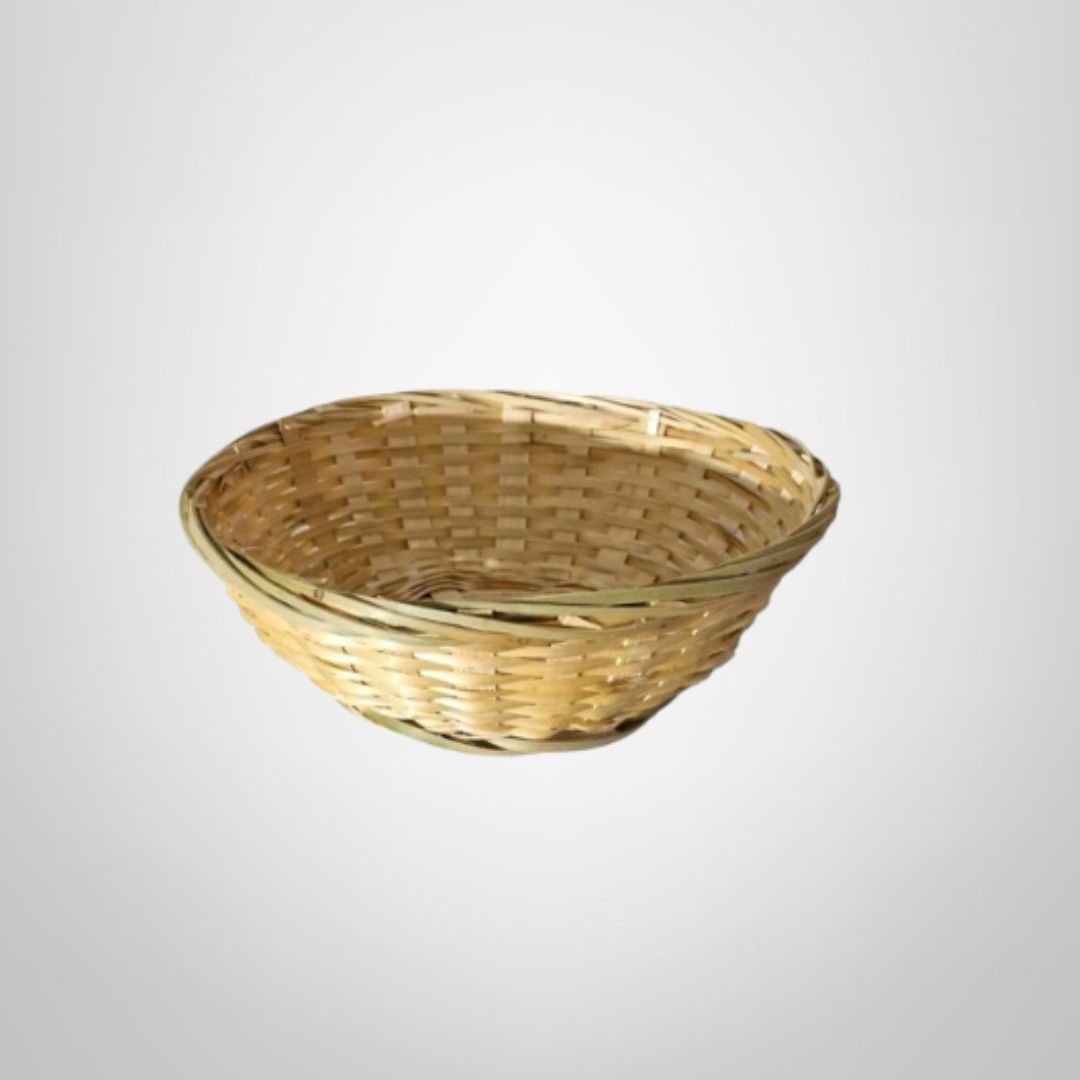 Panera de Rattan Redonda 20x8cm