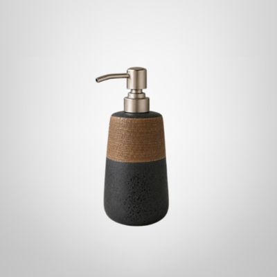 Dispensador de Jabón Líquido de Cerámica Gris
