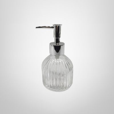 Dispensador de Jabón Líquido de Vidrio 350ml 8x17cm