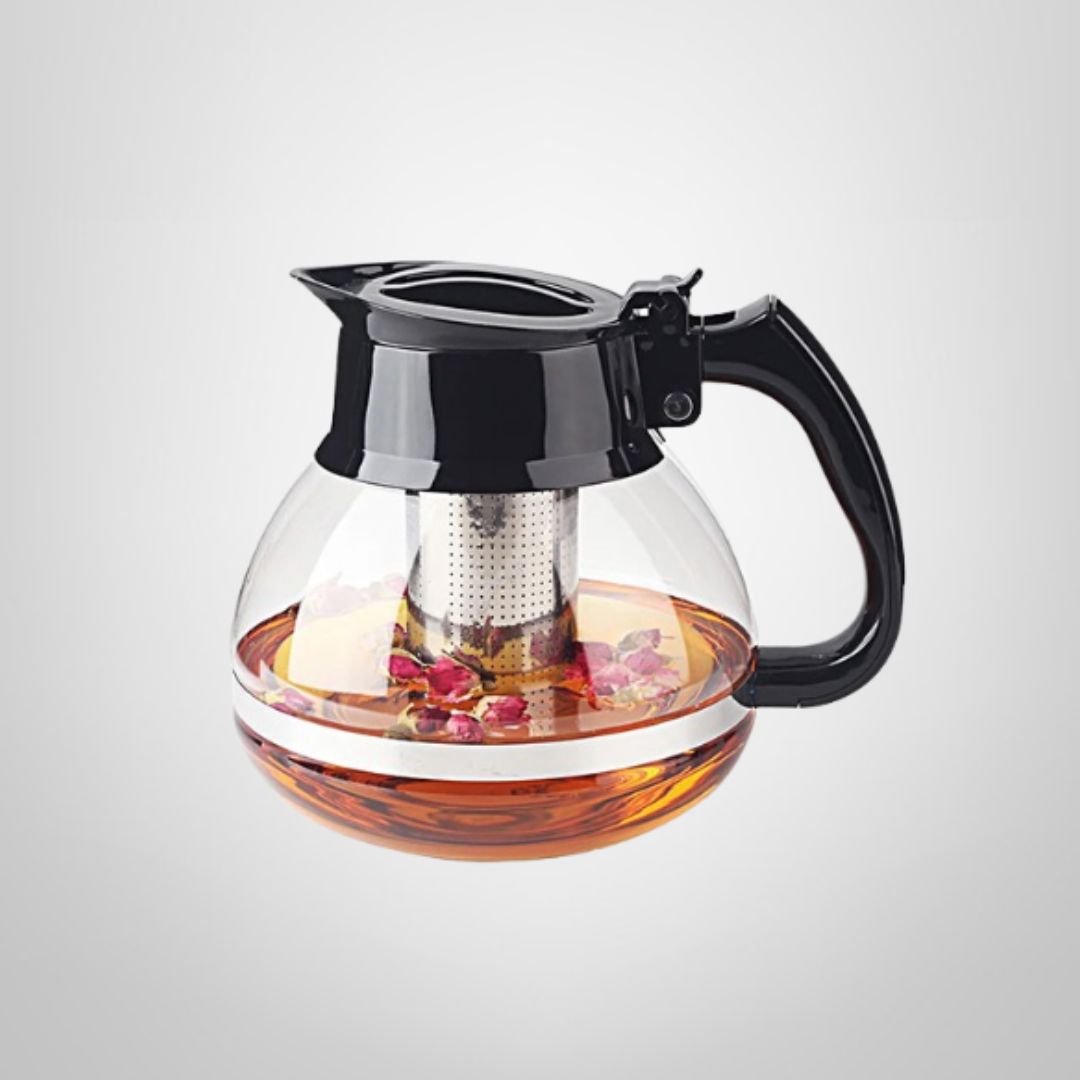 Tetera de Vidrio c/Infusor de Acero Inoxidable  1,8 Litros