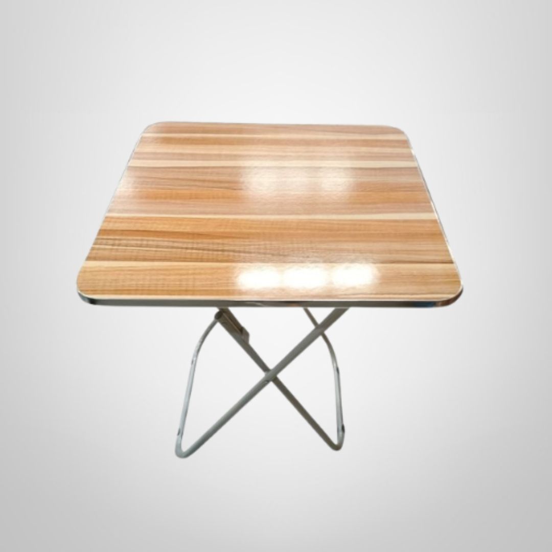 Mesa Plegable Cuadrada de Hierro 60x60x70cm