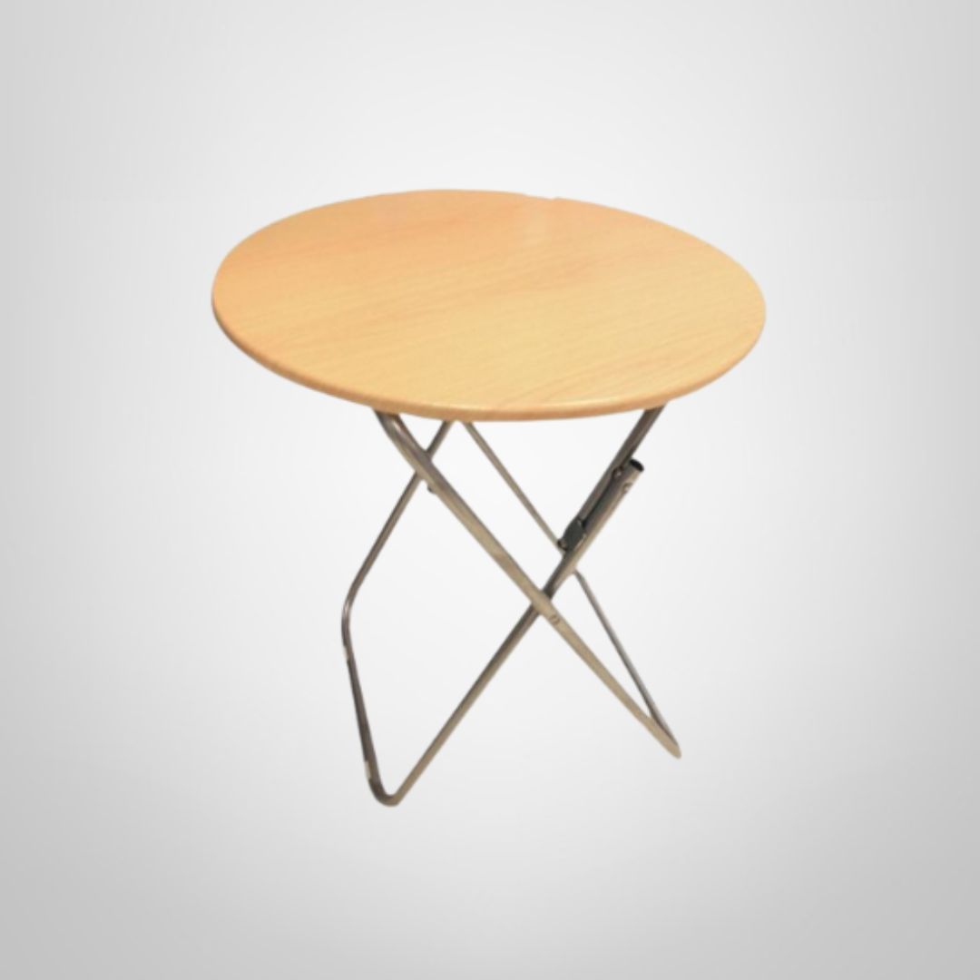 Mesa de Madera c/Patas de Hierro 59x69cm