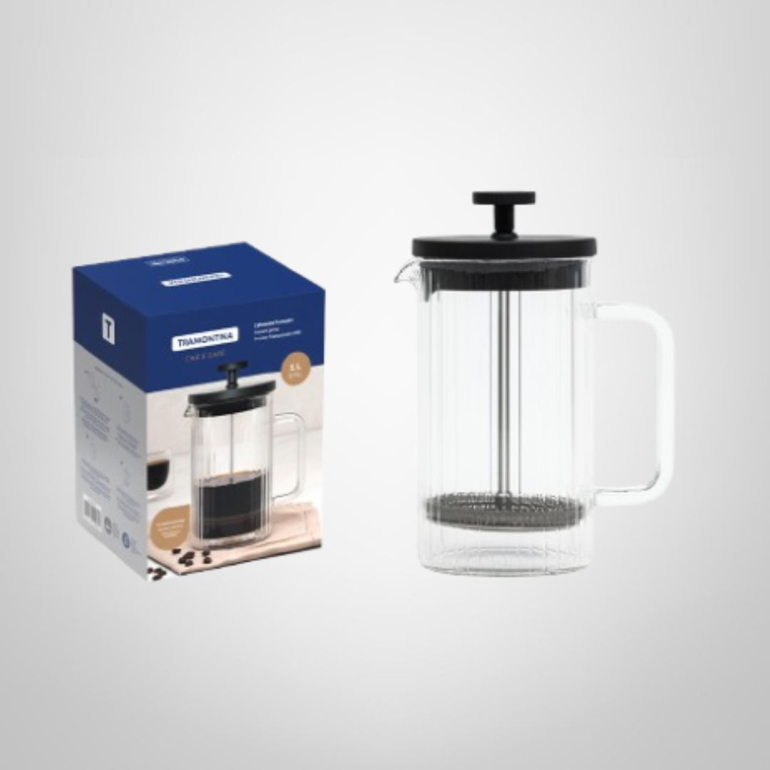 Cafetera Prensa Francesa de 1 Litro TRAMONTINA