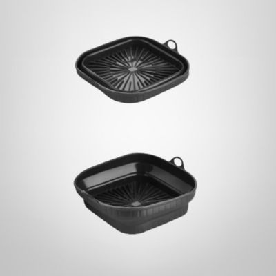 Molde Plegable de Silicona para Freidora sin Aceite 21x21x6cm