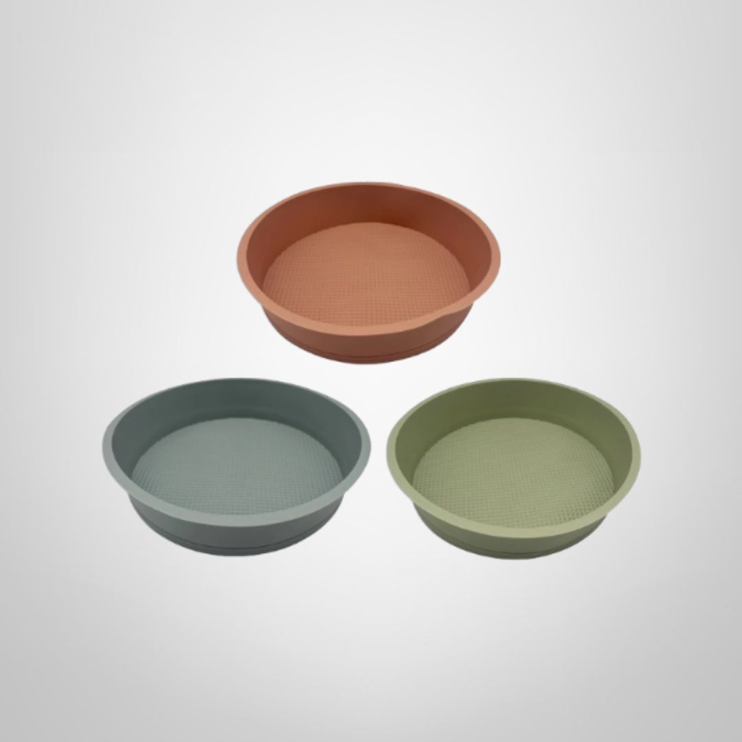 Molde Redondo para Torta de Silicona 25x5cm Colores Surtidos