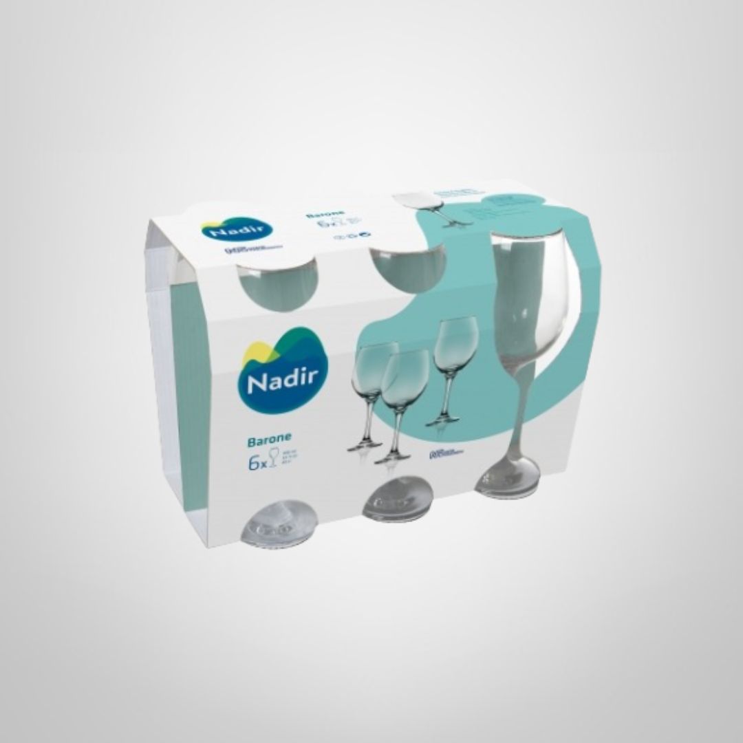 Jgo de Copas de Vidrio x6 490ml "Barone" NADIR