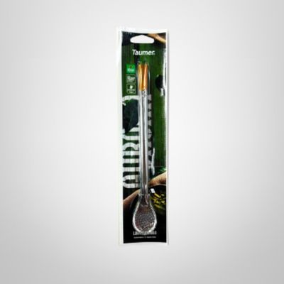 Bombilla de Acero Niquelado 19cm TAUMER