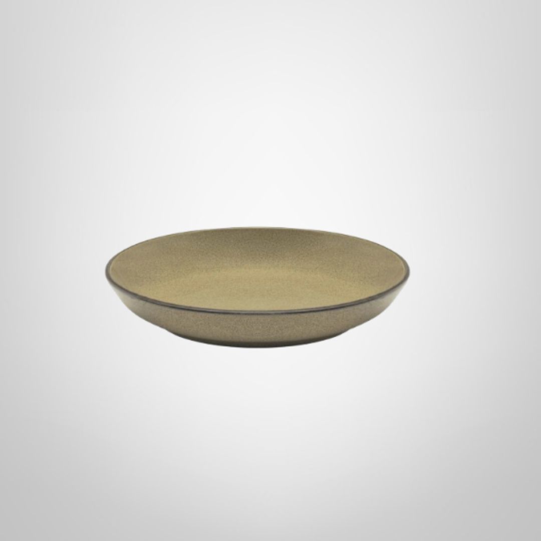 Plato Hondo de Cerámica 20,5cm "Ocre" OXFORD