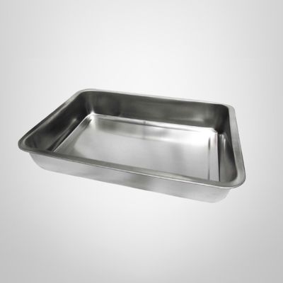 Asadera Rectangular de Acero Inoxidable 45x35x7cm