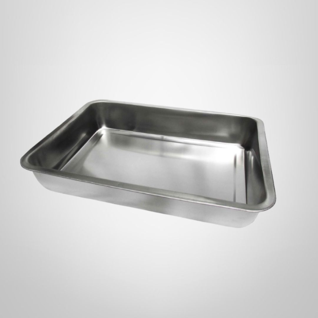 Asadera Rectangular de Acero Inoxidable 36x27x7cm