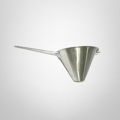Colador Cónico de Acero Inoxidable c/Mango 14cm