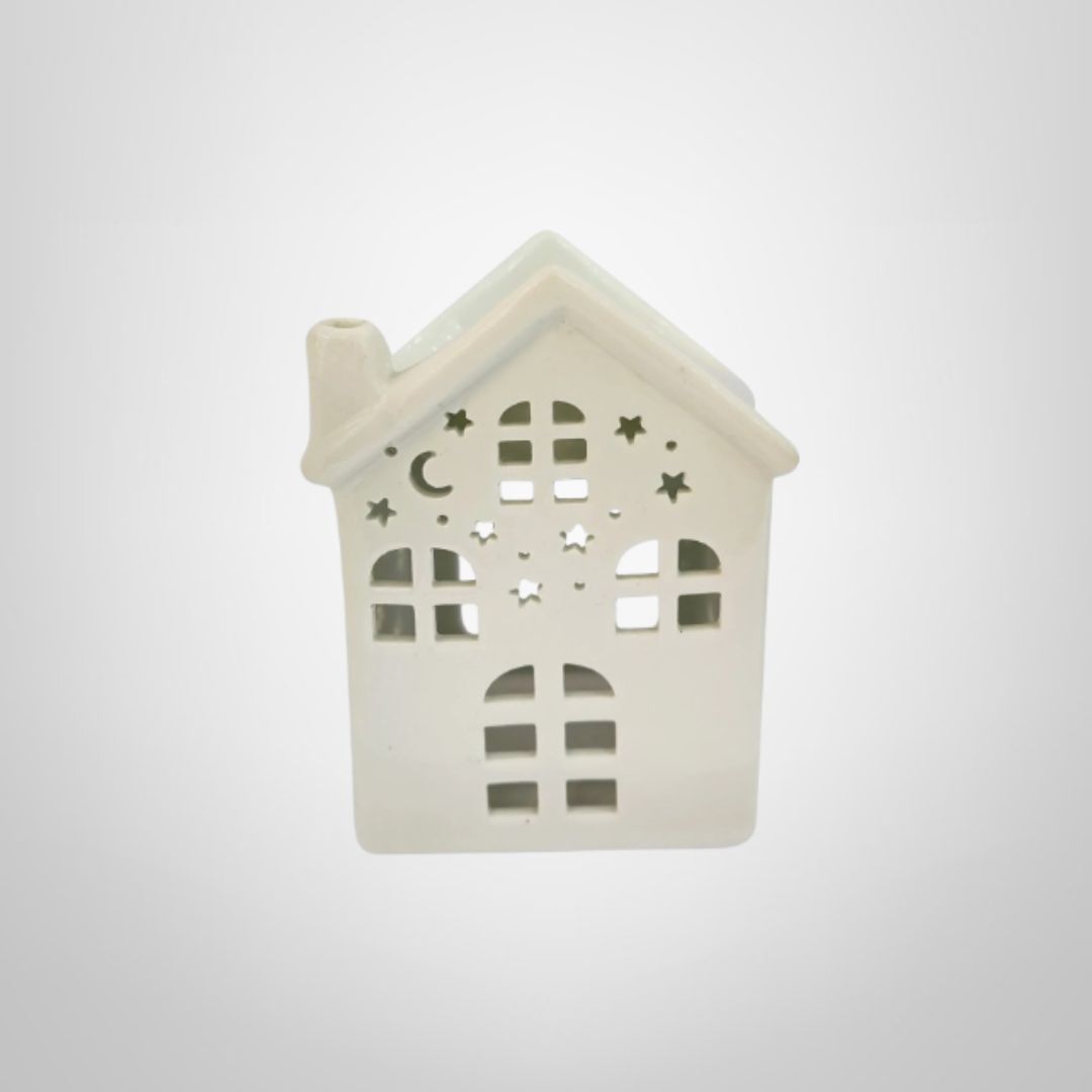Hornito de Cerámica Casa Blanco  6,6x8,5x12cm