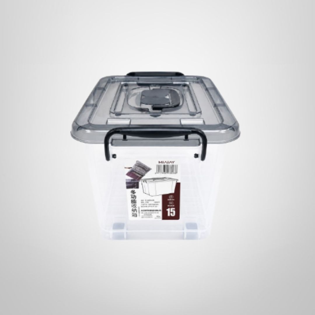 Caja Organizadora c/Ruedas y Trabas de 15 Litros