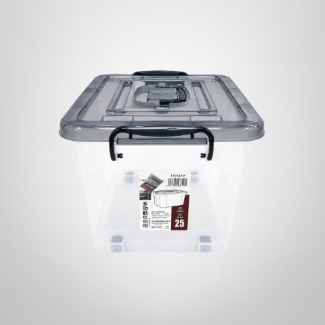 Caja Organizadora c/Ruedas y Trabas 25 Litros