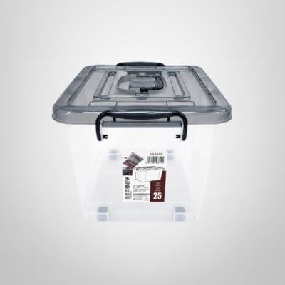 Caja Organizadora c/Ruedas y Trabas 25 Litros