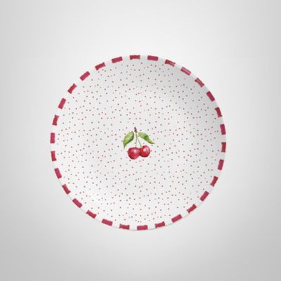 Plato Llano de Cerámica 29cm "Cereza" ALLEANZA