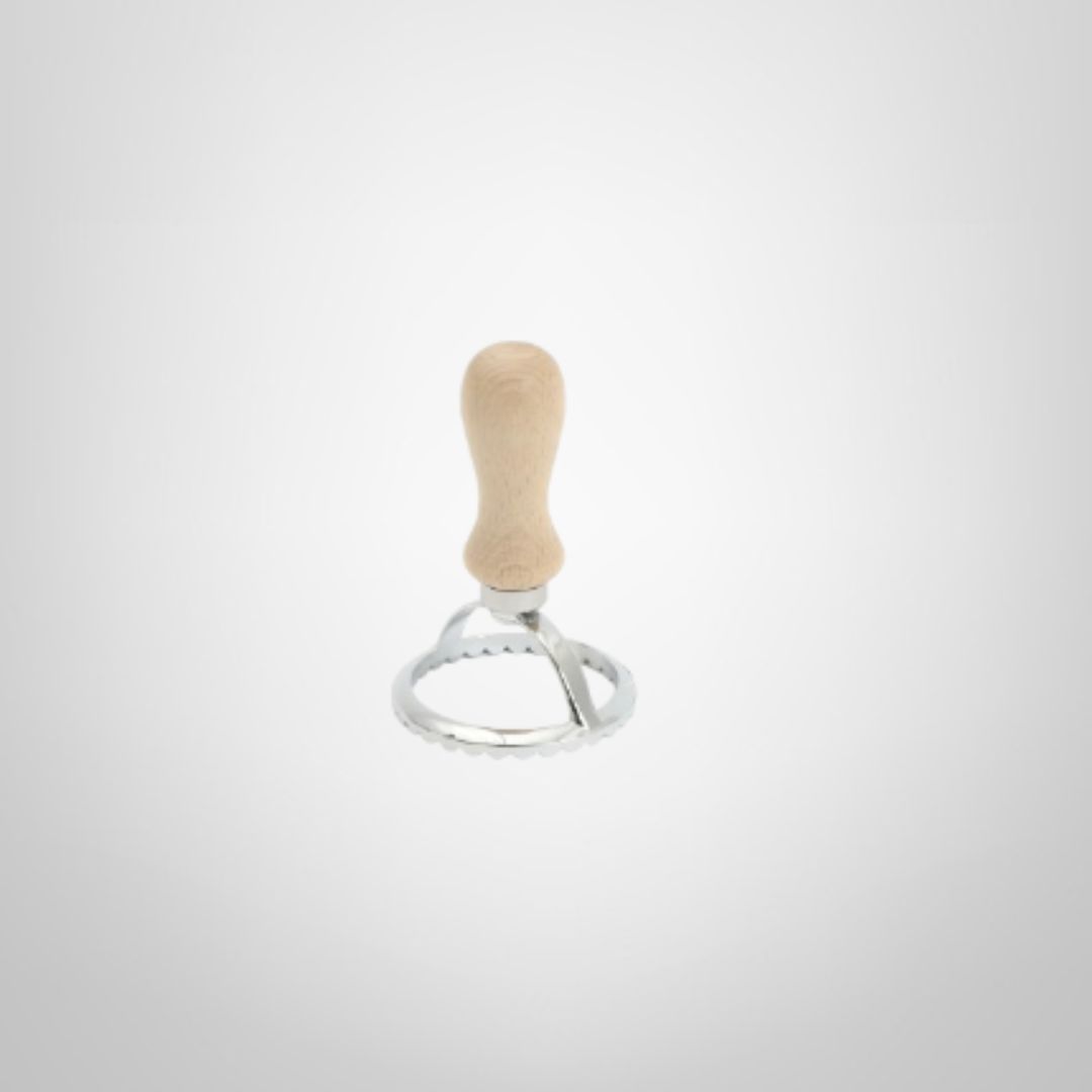 Cortante Pasta Circular 6cm de Acero Inox. y Mango de Madera