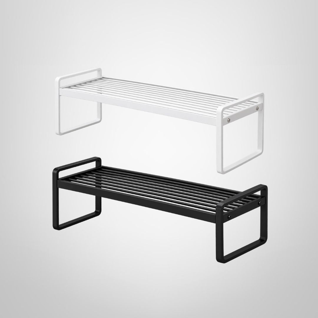 Estante Organizador de Metal 50,7x20x18,5cm Negro/Blanco