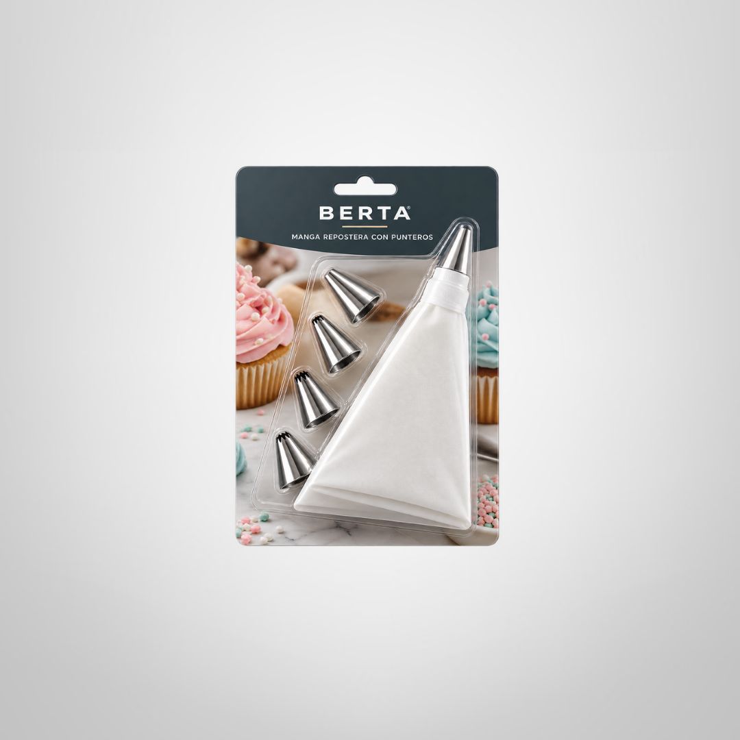 Set Repostería Manga + 5 Puntas Metálicas