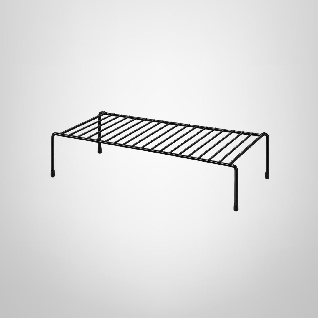 Estante Organizador de Metal Extensible 32/55,5x24x14cm Blanco/Negro