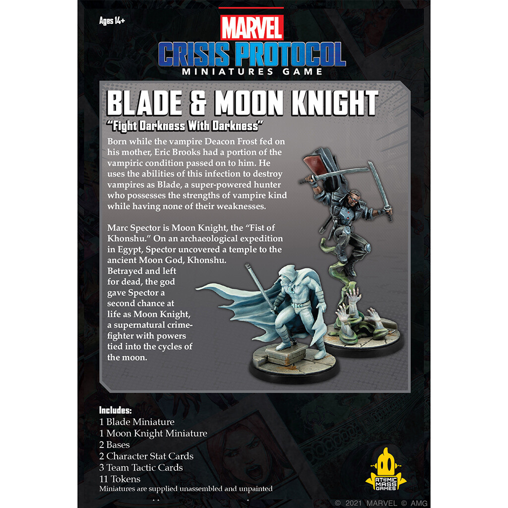 MARVEL CRISIS PROTOCOL: BLADE AND MOON KNIGHT