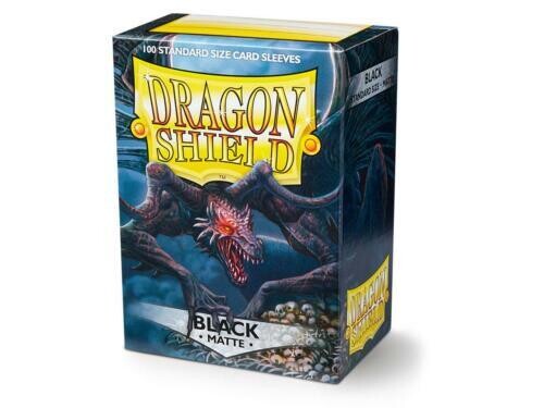 Dragon Shield: Matt Black Card Sleeves (100ct)