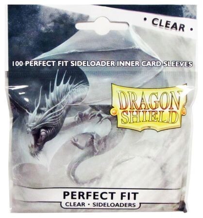Dragon Shield: 100ct Perfect Fit Side Load Standard Clear Sleeves