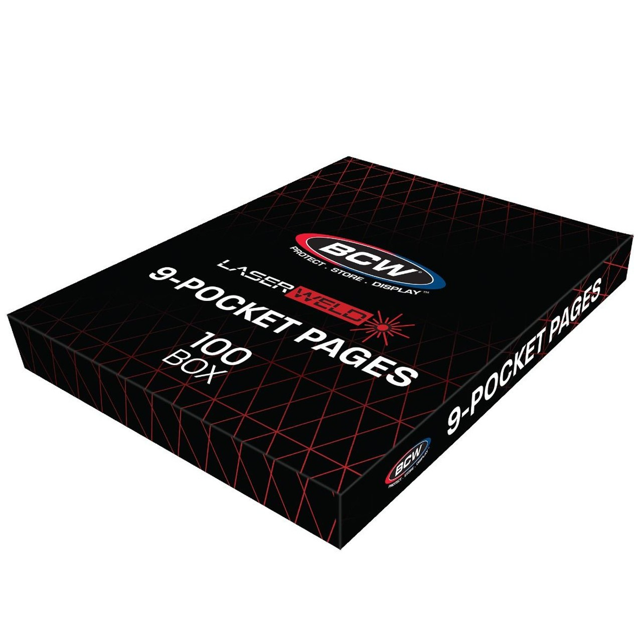 BCW Laser Weld 9 Pocket Pages 100 Box