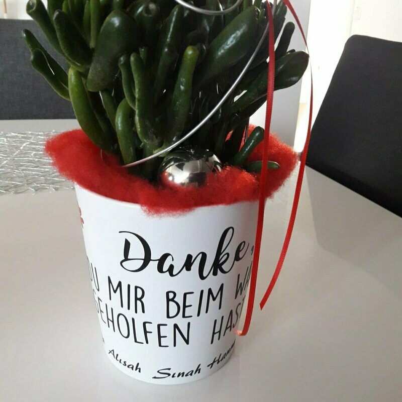 Blumenübertopf - Wunschdruck