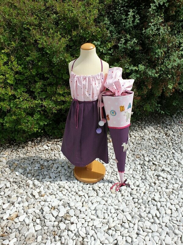 Kleid zur Einschulung, passend zur Schultüte