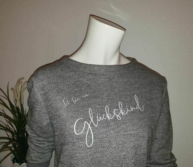 Pulli, Strickjersey mit Spruch