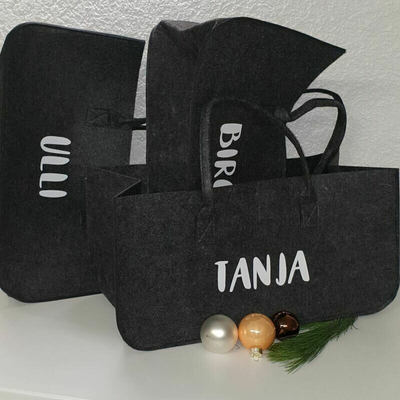 Filztaschen, bedruckt