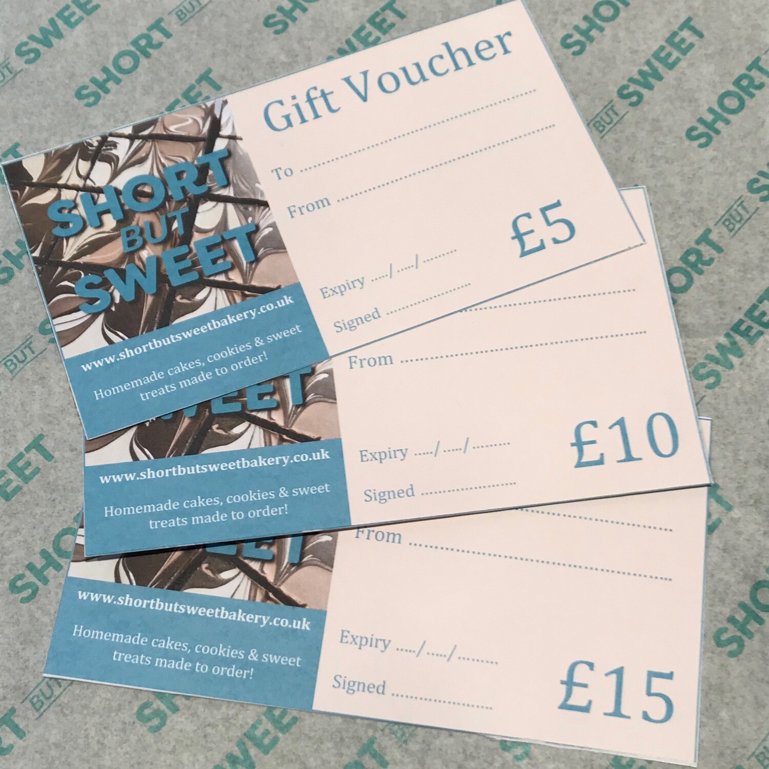 Physical Gift Voucher
