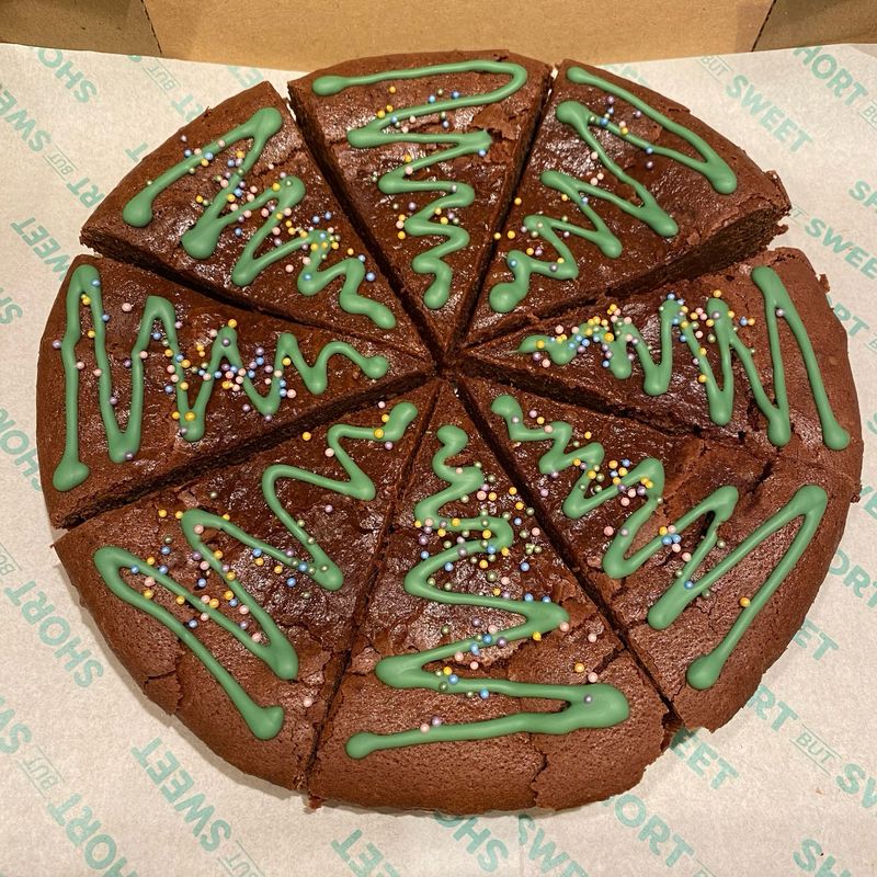 Christmas Tree Brownie (Ve)