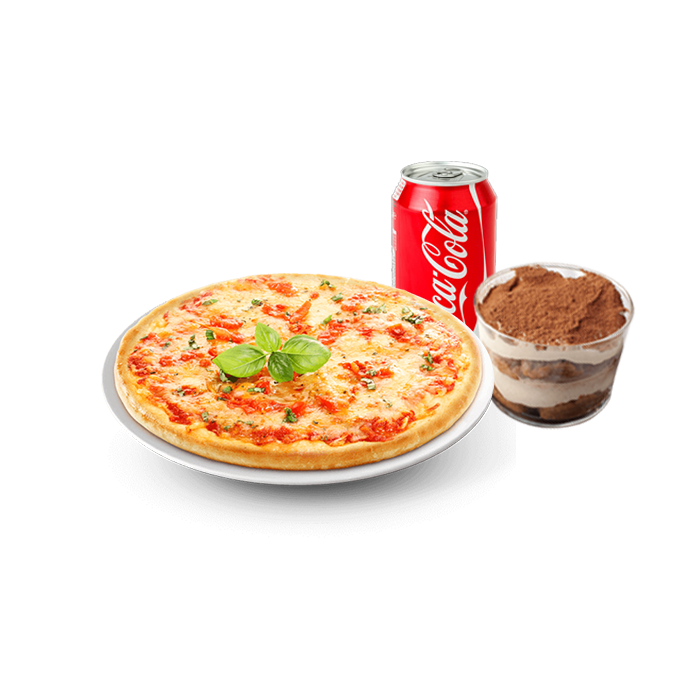 Menù Margherita + 1 pepsi in lattina + un dolce