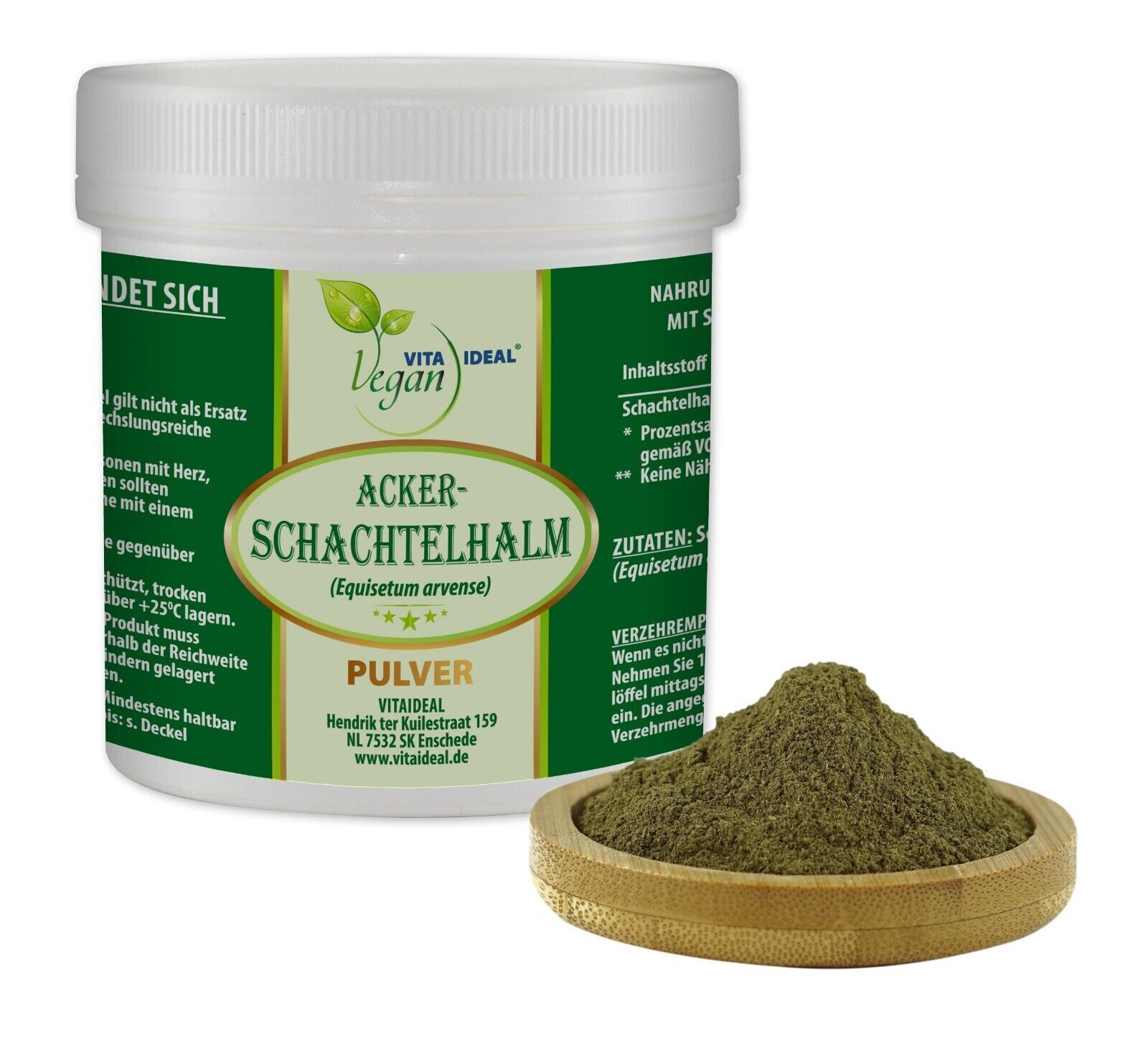 VITA IDEAL Vegan® Acker - Schachtelhalm Kraut Pulver -Zinnkraut - Schachtelhalmkraut -
