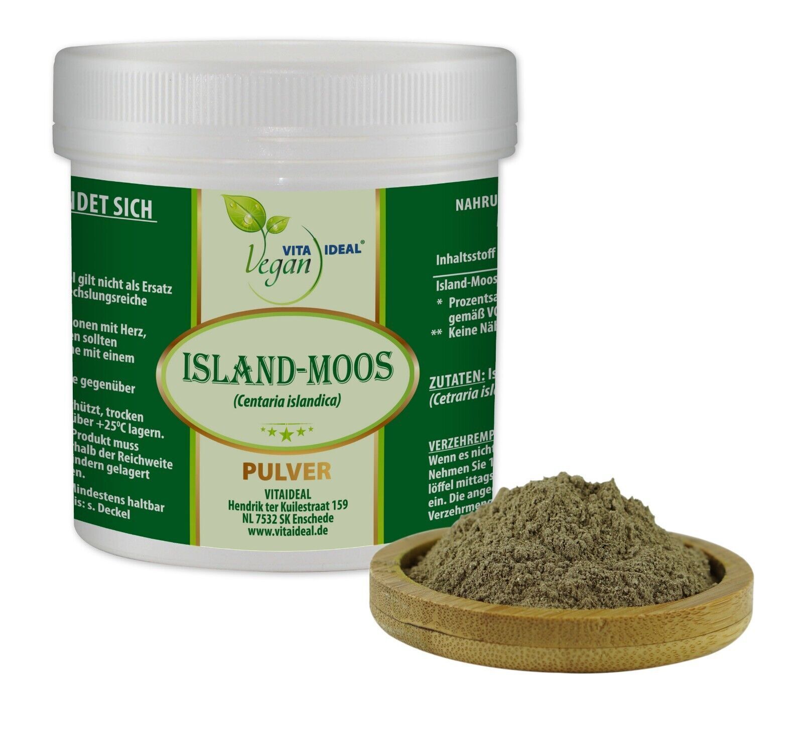 VITA IDEAL Vegan® Island Moos Pulver - Cetraria islandica - Islandmoos -