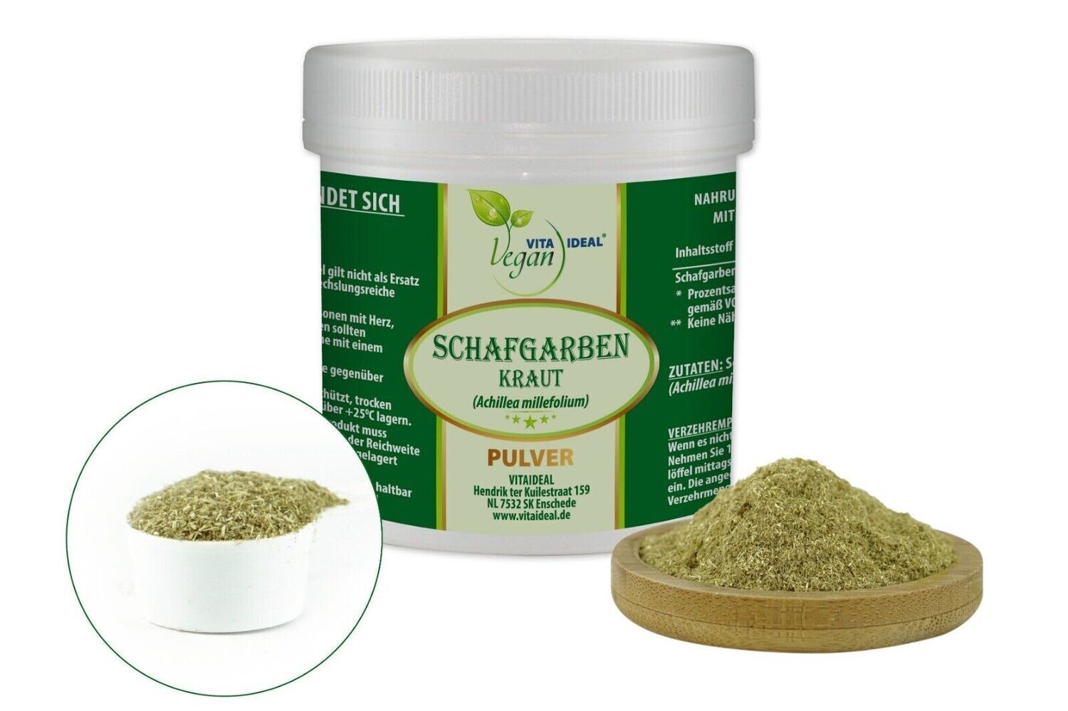 VITA IDEAL Vegan® Schafgarben Kraut Pulver - Achillea millefolium - Schafgarbenkraut -