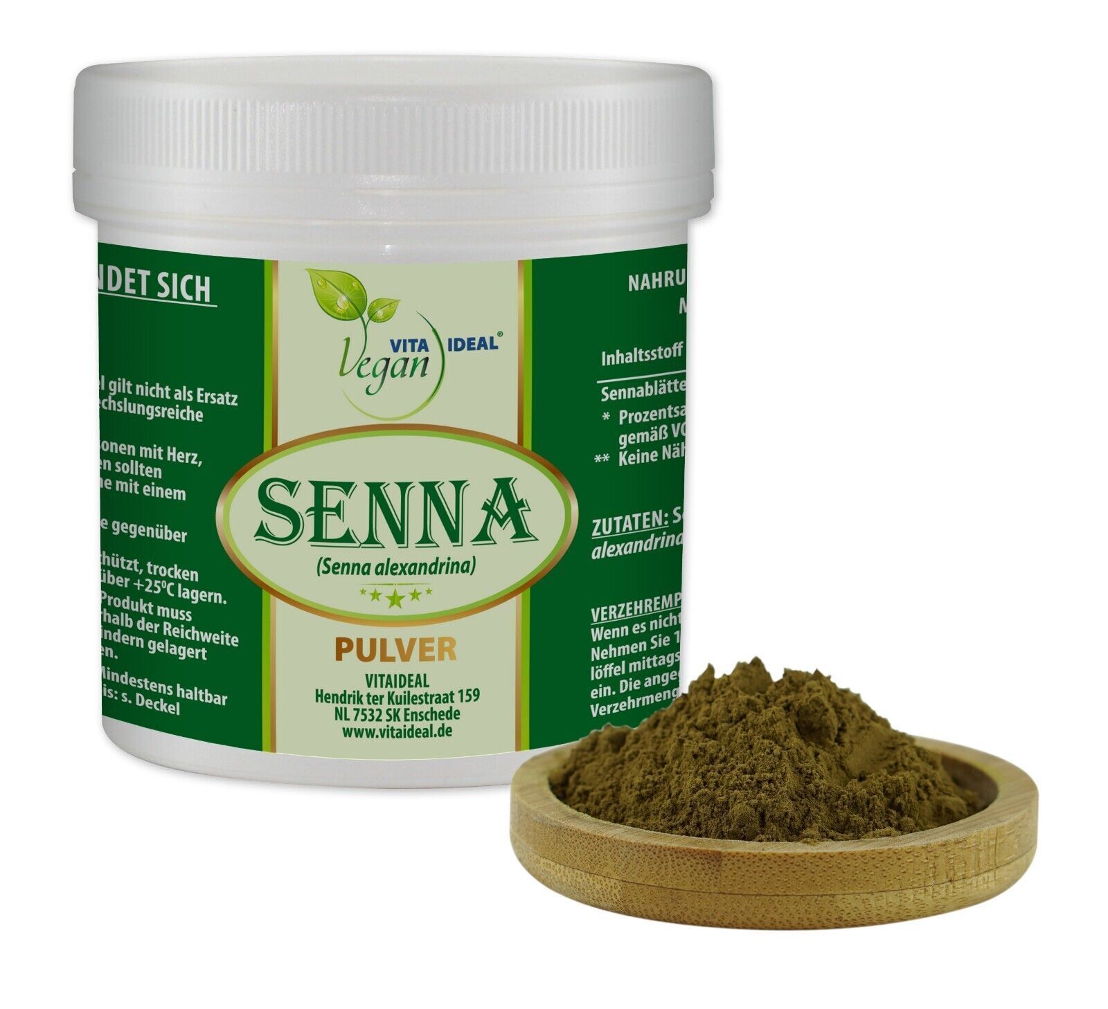 VITA IDEAL Vegan® Sennes Blätter Pulver - alexandrina - Sennesblätter - Senna -