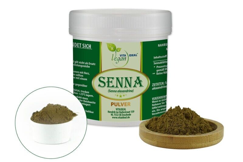 VITA IDEAL Vegan® Sennes Blätter Pulver - alexandrina - Sennesblätter - Senna -