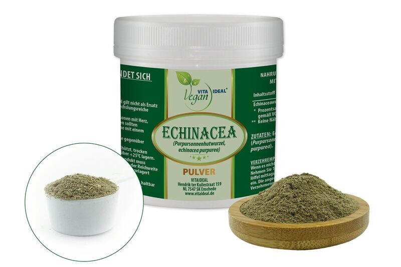 VITA IDEAL Vegan® Echinacea Wurzel Pulver - Purpursonnenhutwurzel - Echinaceawurzel -
