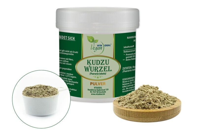 VITA IDEAL Vegan® Kudzu Wurzel Pulver - Pueraria lobata - Kudzuwurzel -