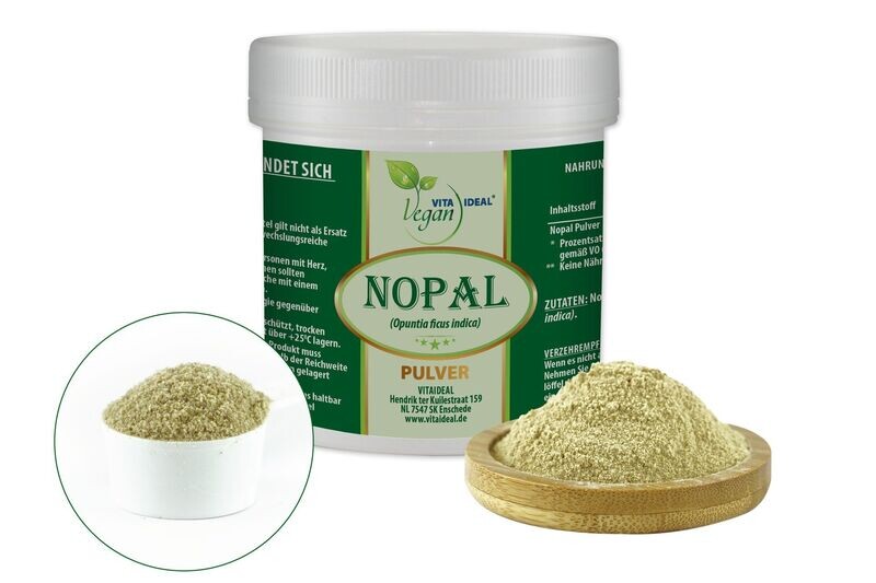 VITA IDEAL Vegan® Nopal Pulver - Ficus indica - Kaktus Cactaceae -Feigenkaktus -