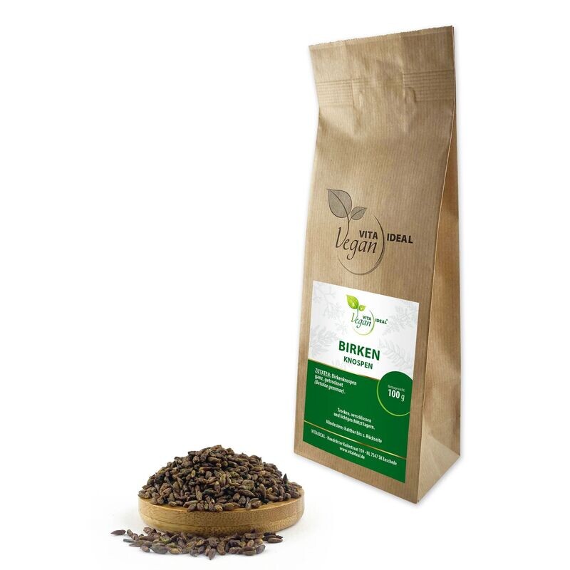 VITA IDEAL Vegan® Birken Knospen ganz - Betulae Gemmae - Birch buds - Birkenknospen -