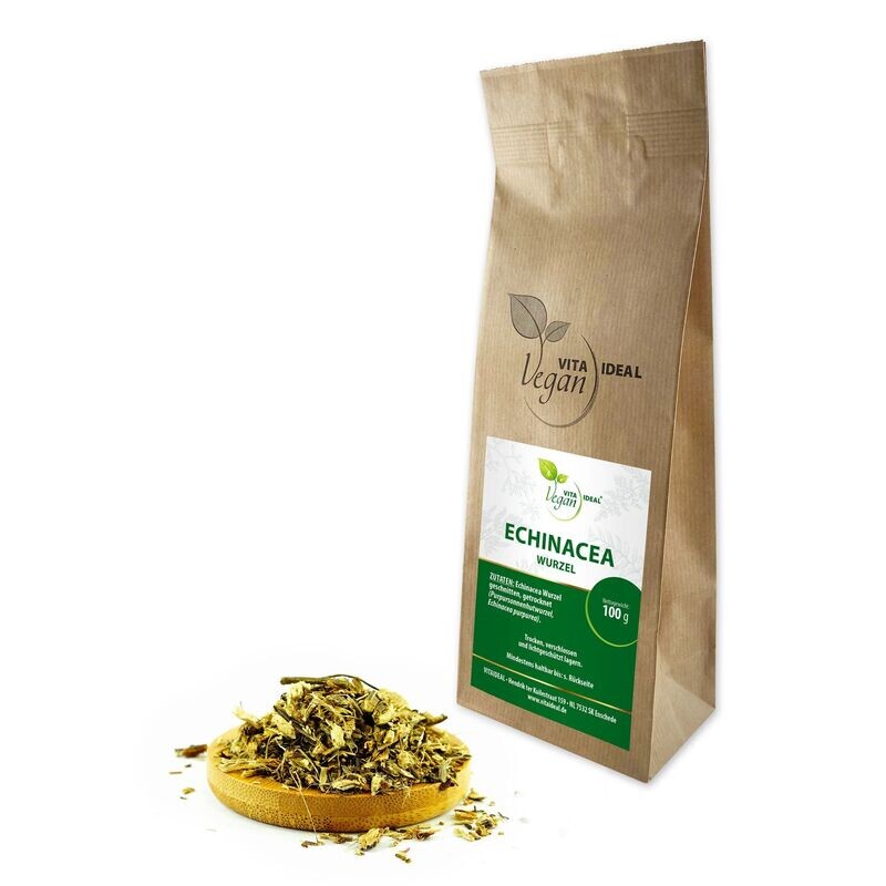 VITA IDEAL Vegan® Echinacea Wurzel geschnitten - Echinacea purpurea - Purpursonnenhut - Echinaceawurzel -